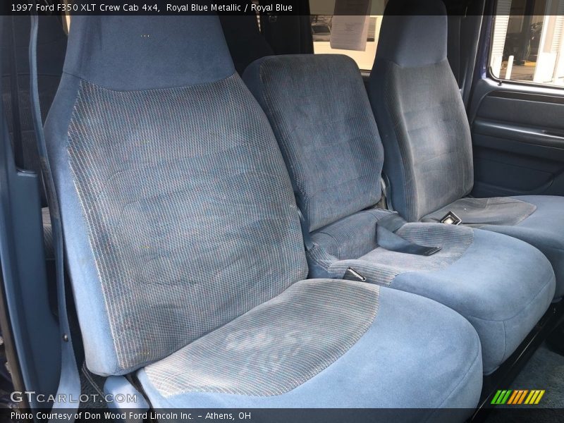 Royal Blue Metallic / Royal Blue 1997 Ford F350 XLT Crew Cab 4x4