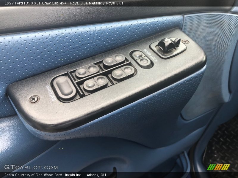 Royal Blue Metallic / Royal Blue 1997 Ford F350 XLT Crew Cab 4x4
