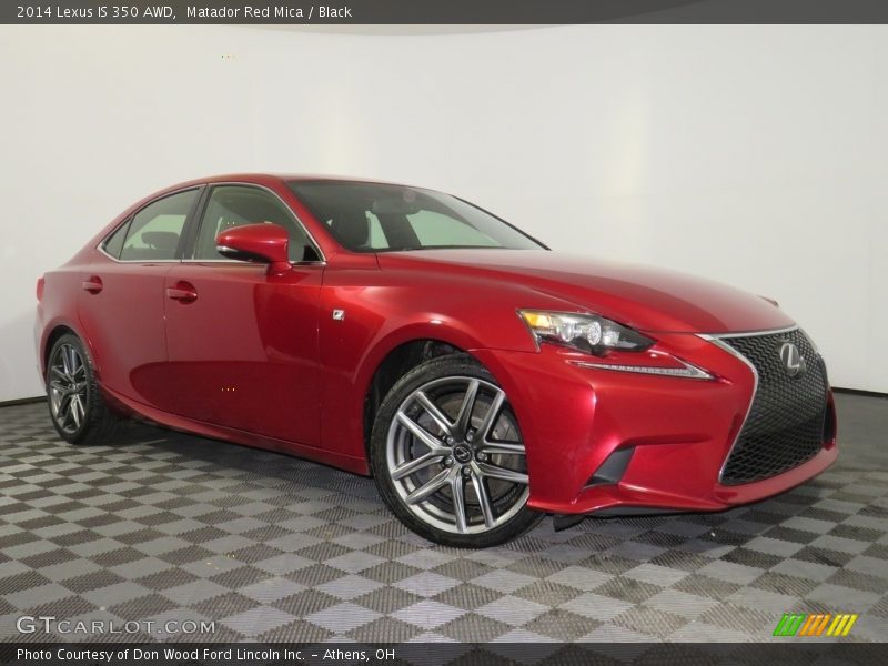 Matador Red Mica / Black 2014 Lexus IS 350 AWD
