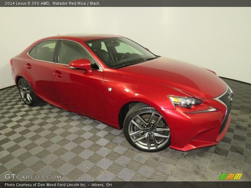Matador Red Mica / Black 2014 Lexus IS 350 AWD