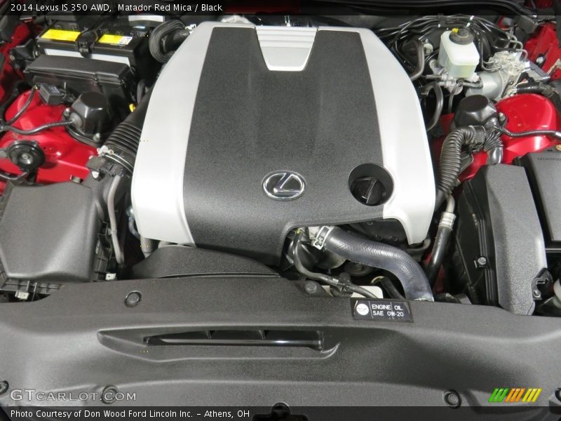 Matador Red Mica / Black 2014 Lexus IS 350 AWD