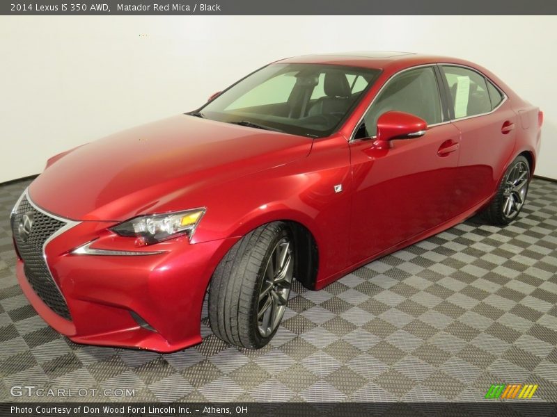 Matador Red Mica / Black 2014 Lexus IS 350 AWD