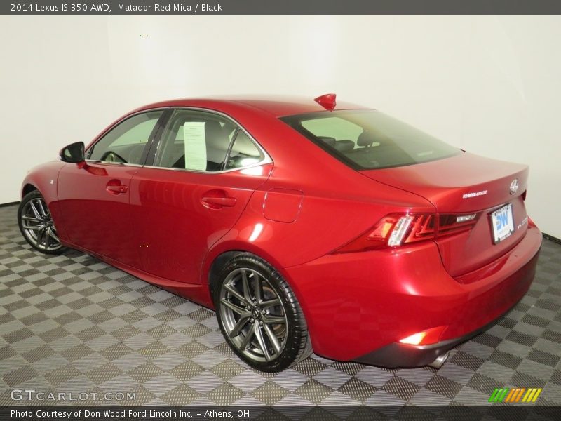 Matador Red Mica / Black 2014 Lexus IS 350 AWD