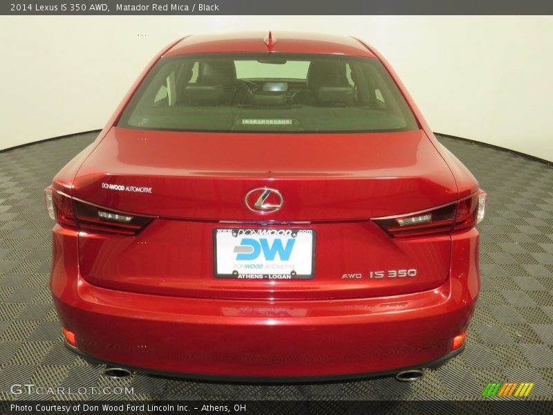 Matador Red Mica / Black 2014 Lexus IS 350 AWD