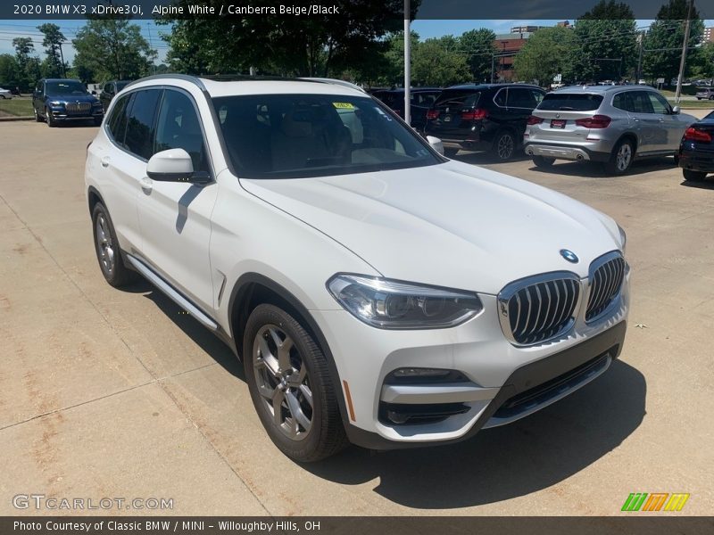 Alpine White / Canberra Beige/Black 2020 BMW X3 xDrive30i