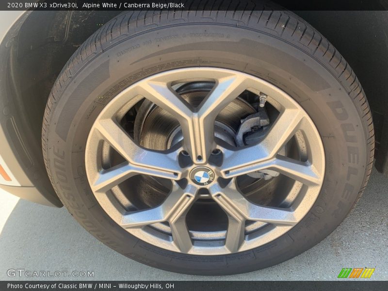 Alpine White / Canberra Beige/Black 2020 BMW X3 xDrive30i