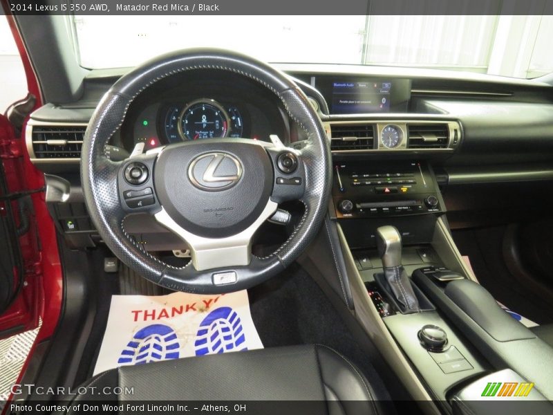 Matador Red Mica / Black 2014 Lexus IS 350 AWD