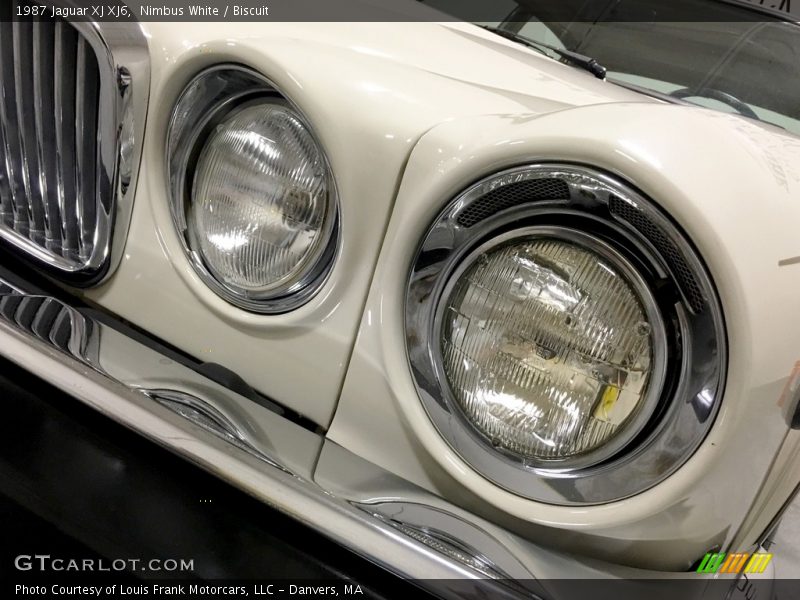 Nimbus White / Biscuit 1987 Jaguar XJ XJ6