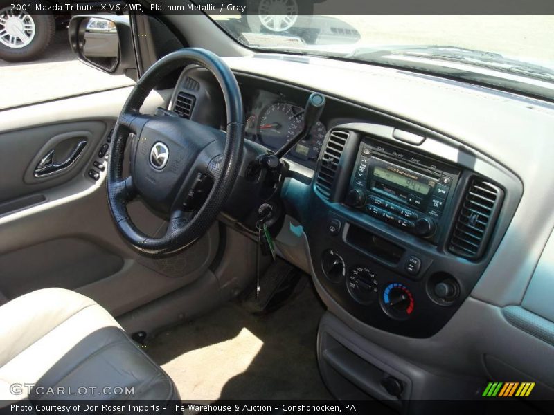 Platinum Metallic / Gray 2001 Mazda Tribute LX V6 4WD
