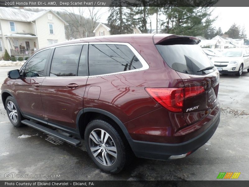 Deep Scarlet Pearl / Gray 2018 Honda Pilot EX-L AWD