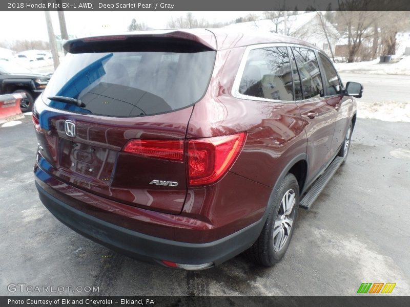 Deep Scarlet Pearl / Gray 2018 Honda Pilot EX-L AWD