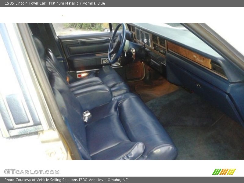  1985 Town Car  Admiral Blue Interior