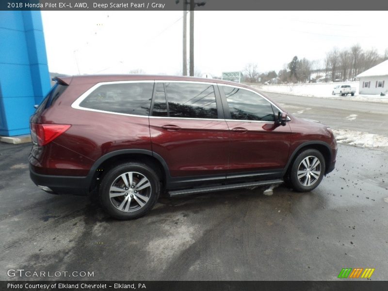 Deep Scarlet Pearl / Gray 2018 Honda Pilot EX-L AWD