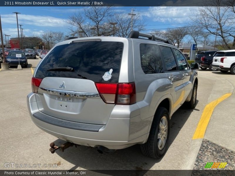 Quick Silver Metallic / Black 2011 Mitsubishi Endeavor LS