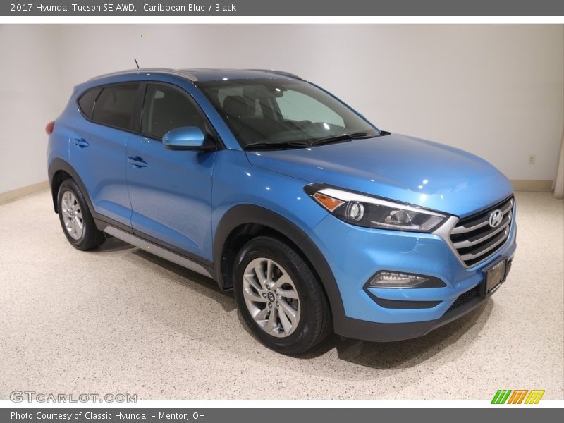 Caribbean Blue / Black 2017 Hyundai Tucson SE AWD