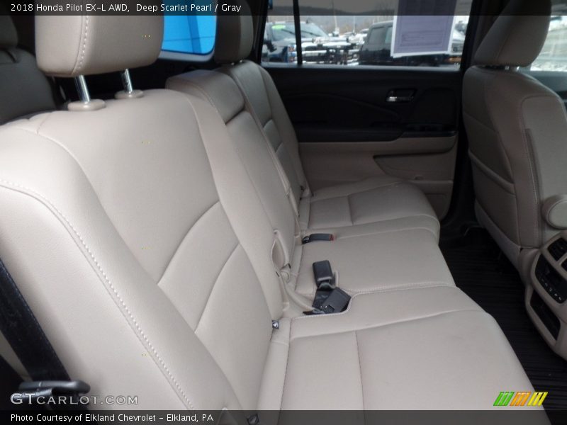 Deep Scarlet Pearl / Gray 2018 Honda Pilot EX-L AWD