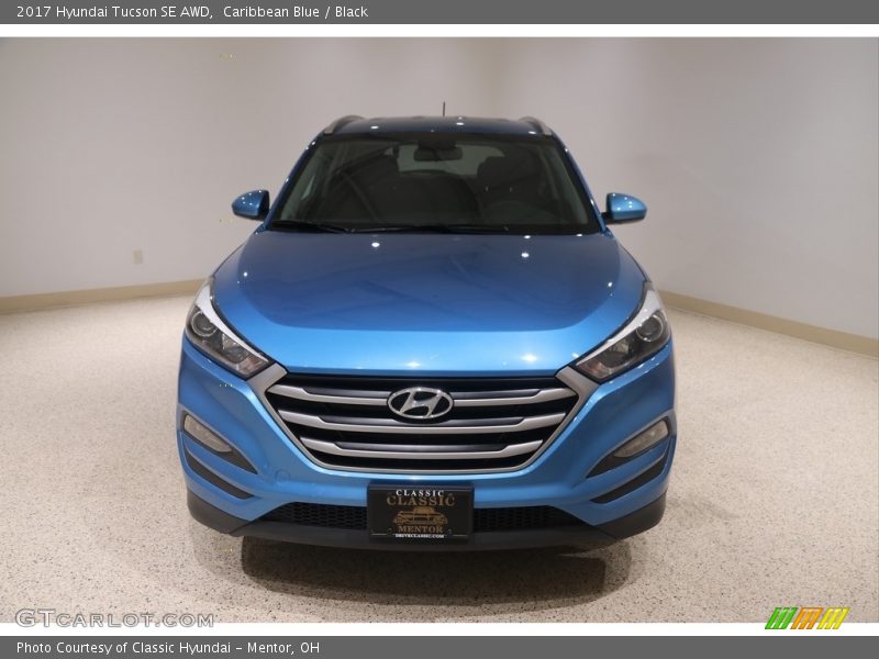 Caribbean Blue / Black 2017 Hyundai Tucson SE AWD