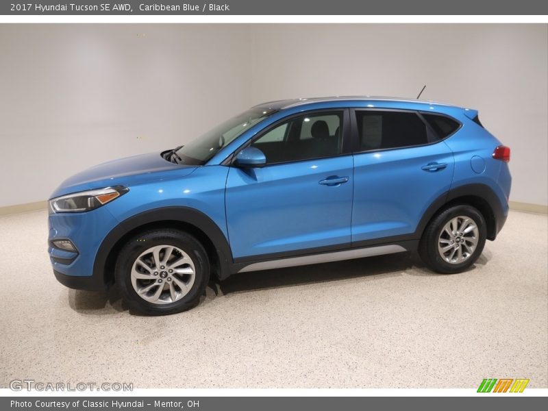Caribbean Blue / Black 2017 Hyundai Tucson SE AWD