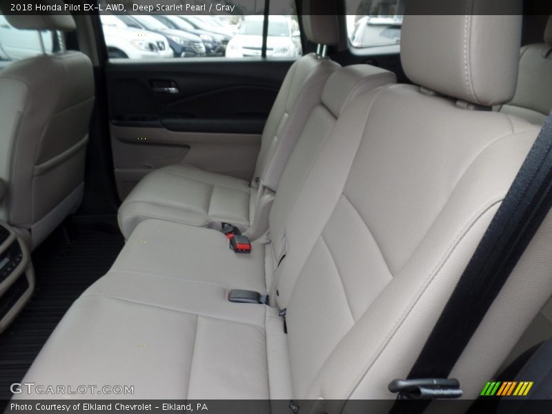 Deep Scarlet Pearl / Gray 2018 Honda Pilot EX-L AWD