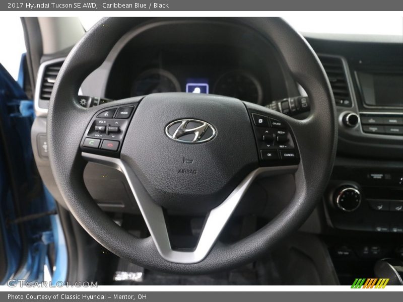 Caribbean Blue / Black 2017 Hyundai Tucson SE AWD