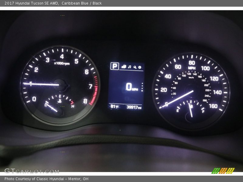 Caribbean Blue / Black 2017 Hyundai Tucson SE AWD