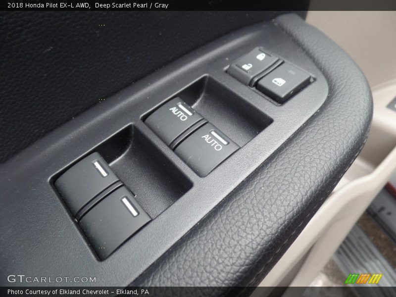 Deep Scarlet Pearl / Gray 2018 Honda Pilot EX-L AWD