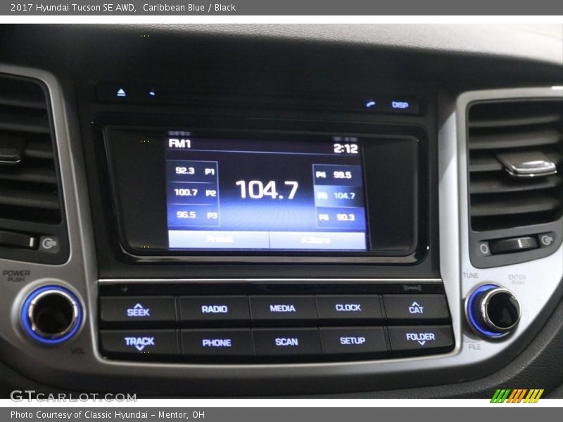 Caribbean Blue / Black 2017 Hyundai Tucson SE AWD