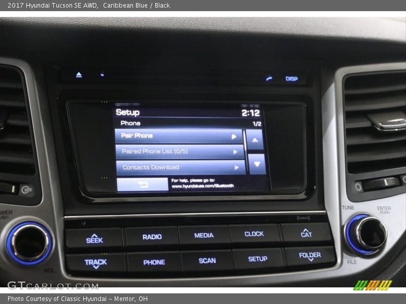 Caribbean Blue / Black 2017 Hyundai Tucson SE AWD