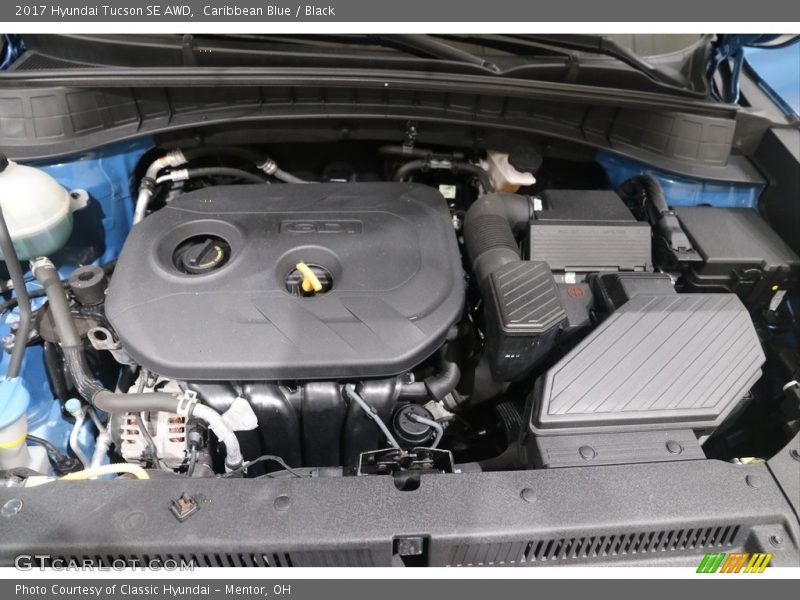 Caribbean Blue / Black 2017 Hyundai Tucson SE AWD