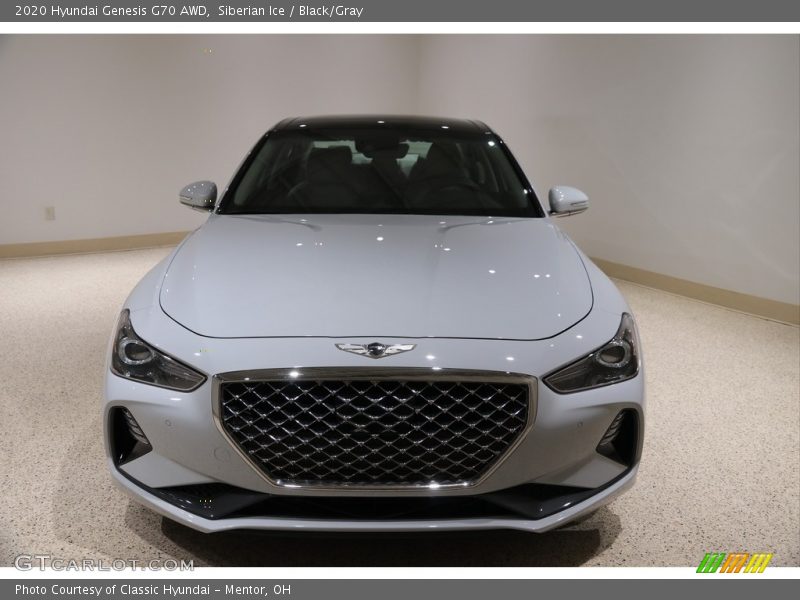 Siberian Ice / Black/Gray 2020 Hyundai Genesis G70 AWD