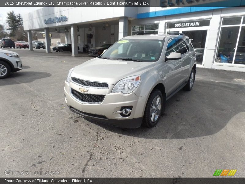 Champagne Silver Metallic / Light Titanium/Jet Black 2015 Chevrolet Equinox LT