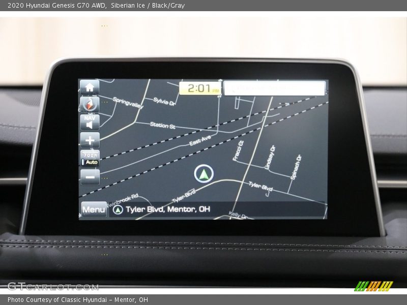 Navigation of 2020 Genesis G70 AWD