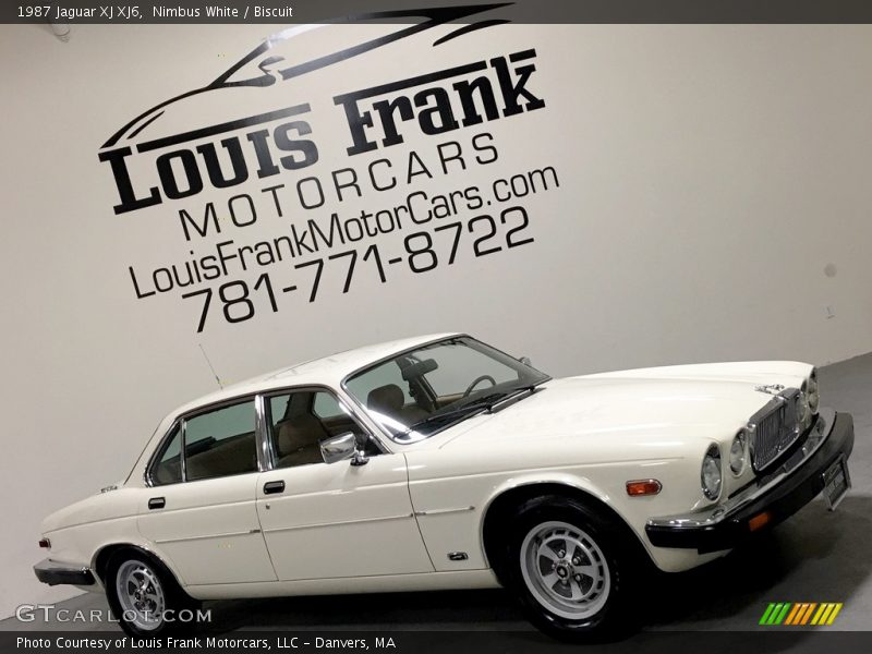 Nimbus White / Biscuit 1987 Jaguar XJ XJ6