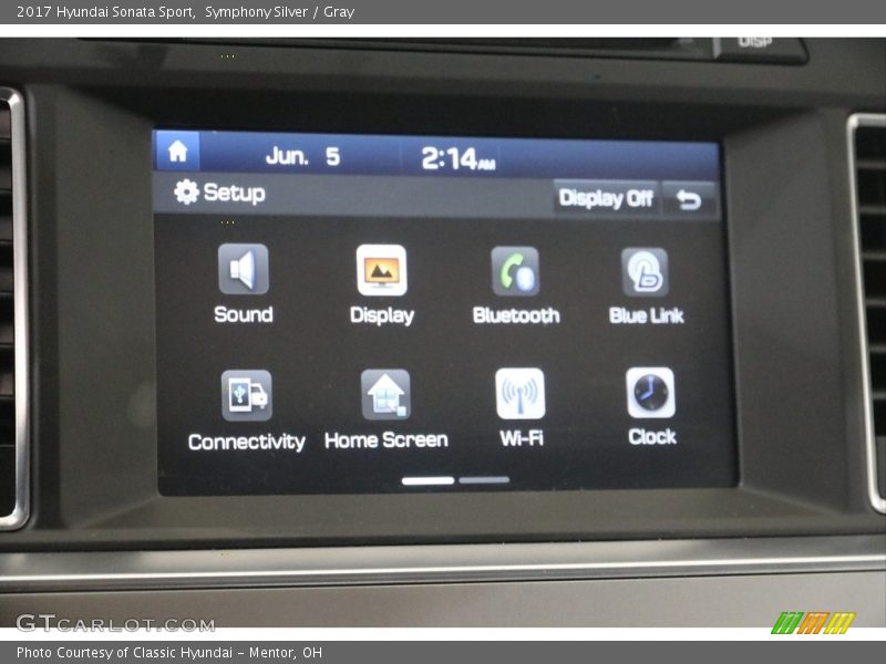 Symphony Silver / Gray 2017 Hyundai Sonata Sport