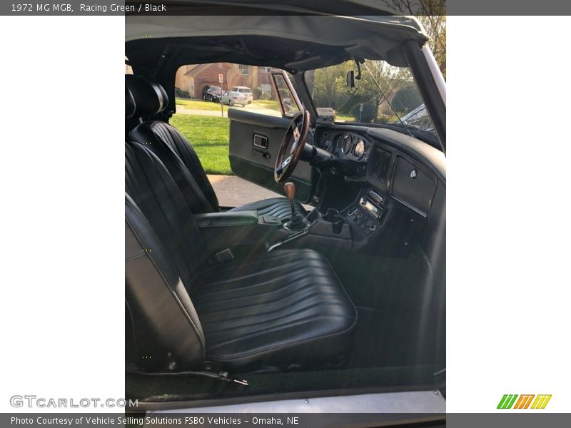Front Seat of 1972 MGB 