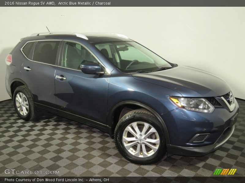 Arctic Blue Metallic / Charcoal 2016 Nissan Rogue SV AWD