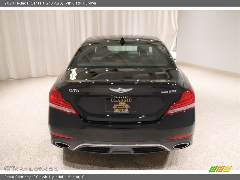 Vik Black / Brown 2020 Hyundai Genesis G70 AWD