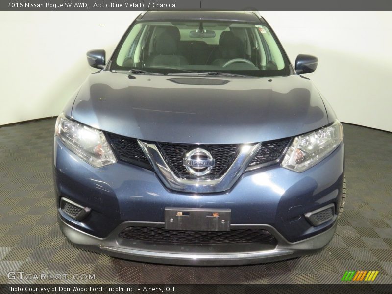 Arctic Blue Metallic / Charcoal 2016 Nissan Rogue SV AWD