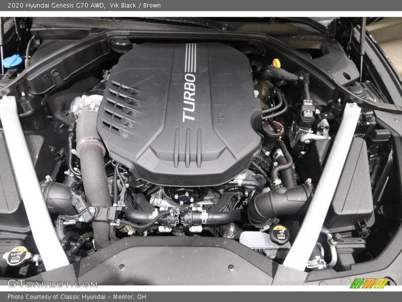  2020 Genesis G70 AWD Engine - 3.3 Liter Twin-Turbocharged DOHC 24-Valve D-CVVT V6