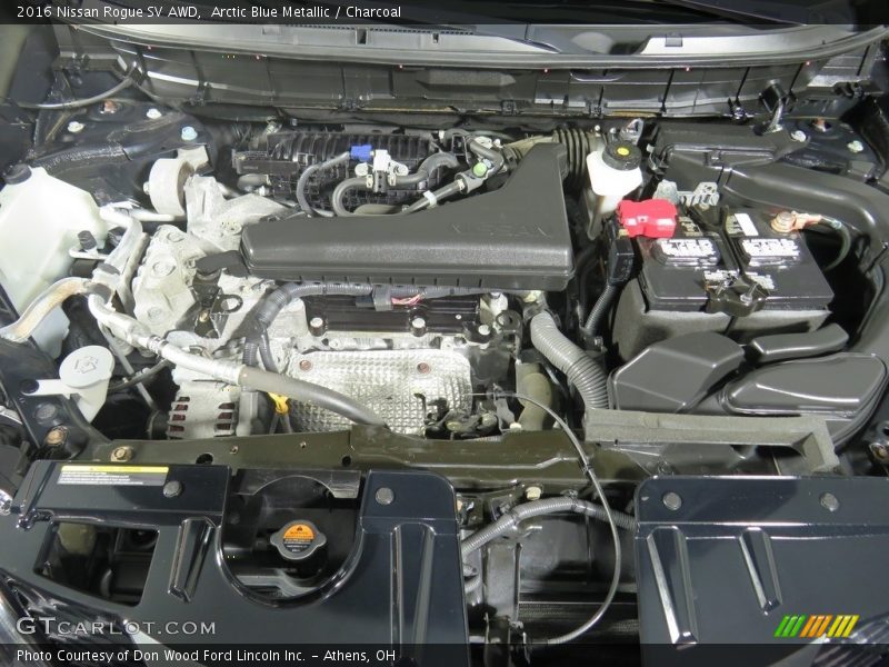 Arctic Blue Metallic / Charcoal 2016 Nissan Rogue SV AWD