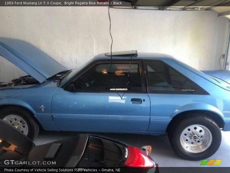 Bright Regatta Blue Metallic / Black 1989 Ford Mustang LX 5.0 Coupe