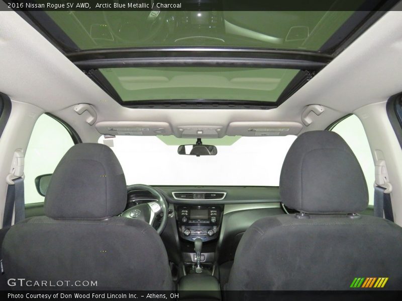 Arctic Blue Metallic / Charcoal 2016 Nissan Rogue SV AWD