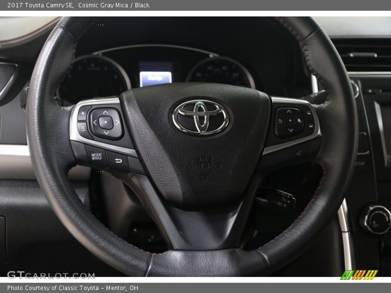 Cosmic Gray Mica / Black 2017 Toyota Camry SE