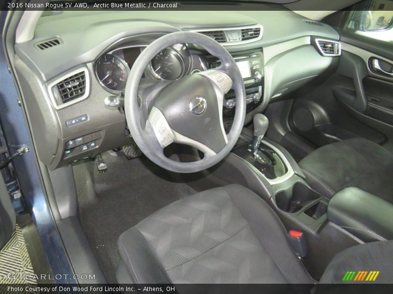 Arctic Blue Metallic / Charcoal 2016 Nissan Rogue SV AWD