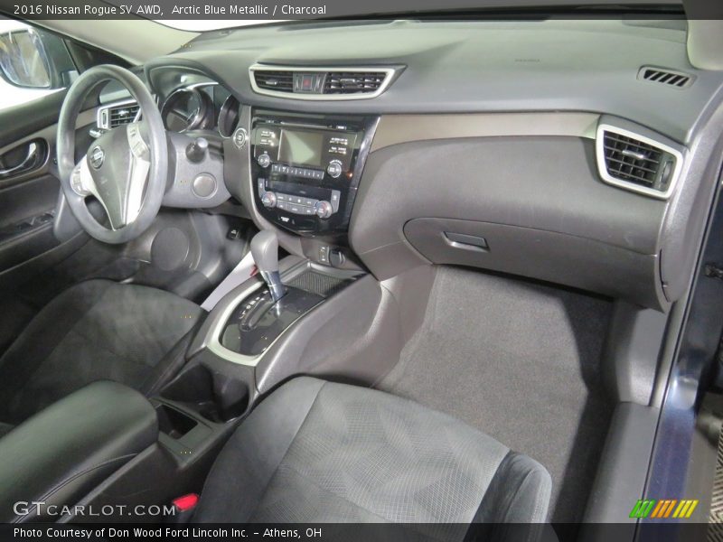 Arctic Blue Metallic / Charcoal 2016 Nissan Rogue SV AWD