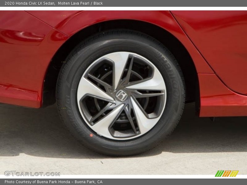 Molten Lava Pearl / Black 2020 Honda Civic LX Sedan