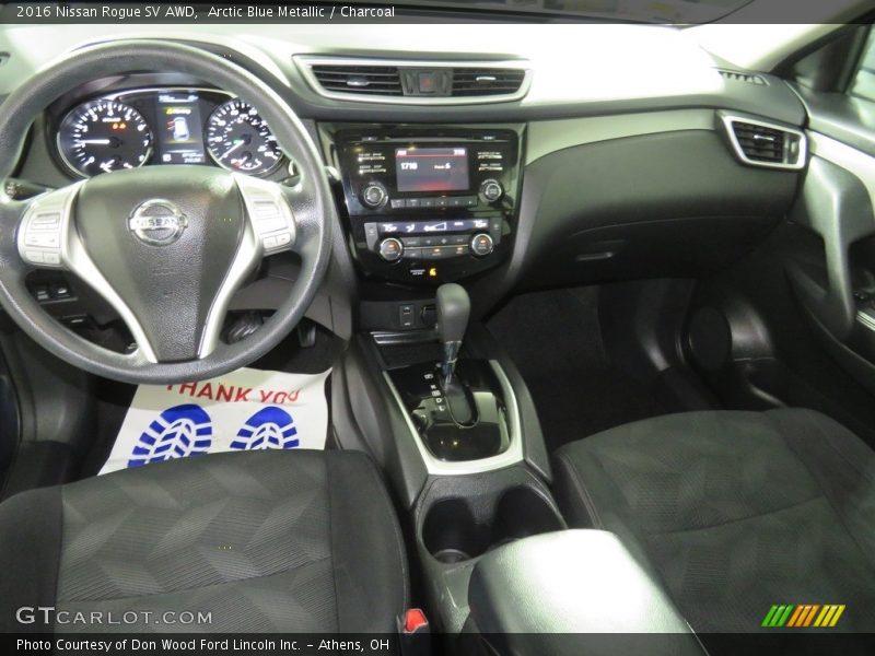 Arctic Blue Metallic / Charcoal 2016 Nissan Rogue SV AWD