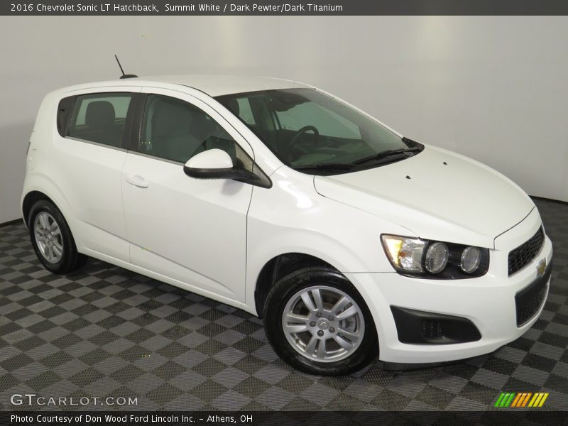 Summit White / Dark Pewter/Dark Titanium 2016 Chevrolet Sonic LT Hatchback