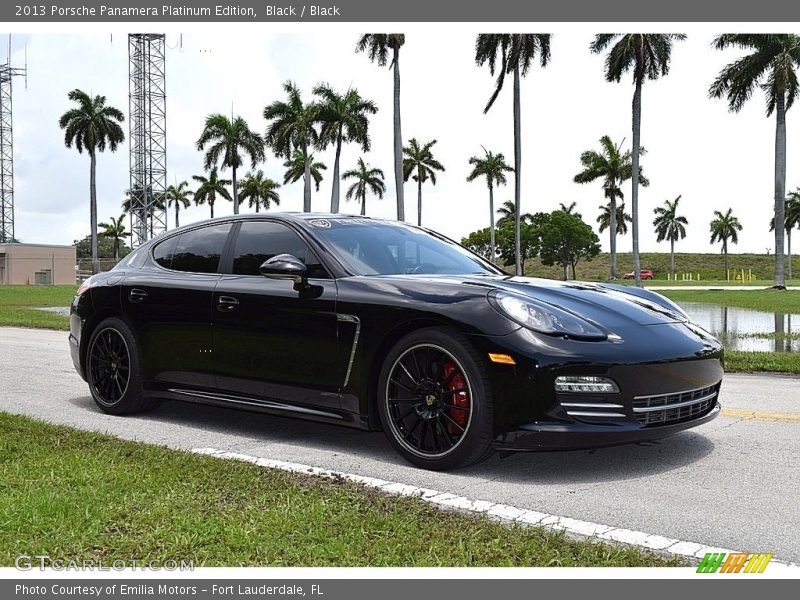 Black / Black 2013 Porsche Panamera Platinum Edition