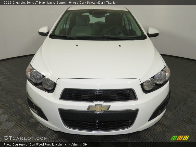 Summit White / Dark Pewter/Dark Titanium 2016 Chevrolet Sonic LT Hatchback